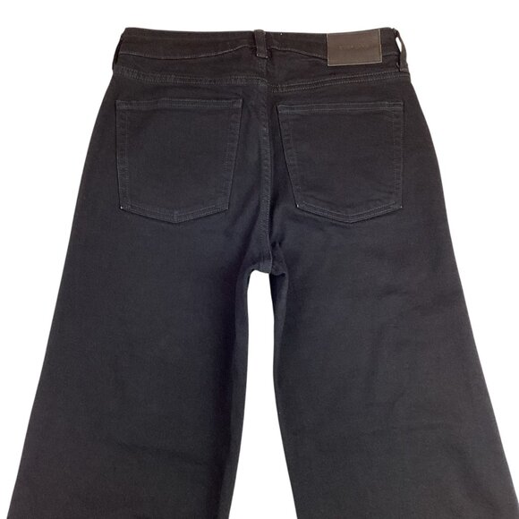 Everlane Wide Leg Jean Womens 28 Regular Black Cotton Blend Casual Denim Jeans - Picture 8 of 13